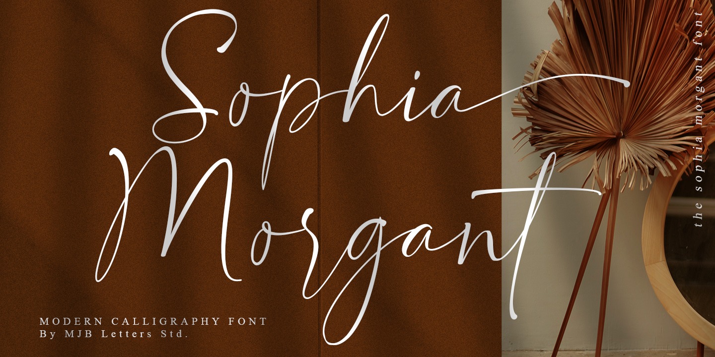 Example font Sophia Morgant #1